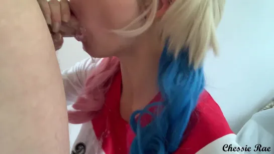 Who knew Harley Quinn had DD tits and could deepthroat!? - Chessie Rae