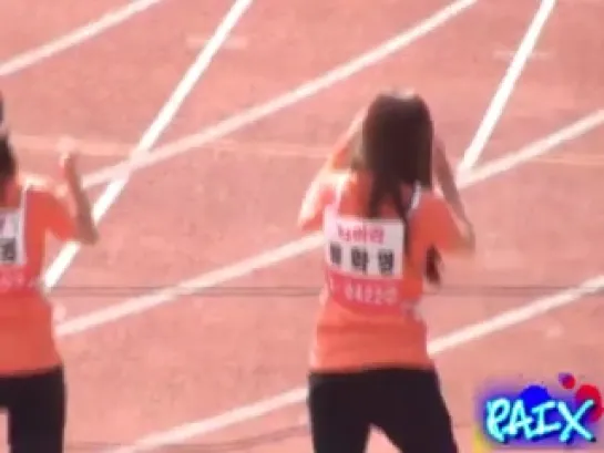 [Cam] 110827 T-ara Hwayoung - Running @ Idol Star Athletics Championships [19]