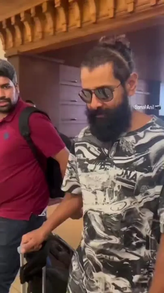 Vikram at the airport