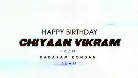 Impressive making video from KadaramKondan.. - - HBDChiyaanVikram HBDVersatileVIKRAM.. - - He rocks