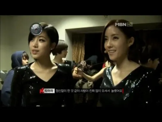 111206 Back Stage T-ara cuts @ MBN K-Show