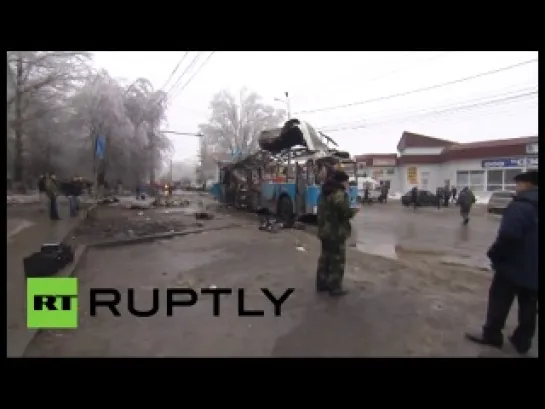 Взрыв Троллейбуса. Волгоград. (30.12.2013) http://vk.com/war_news