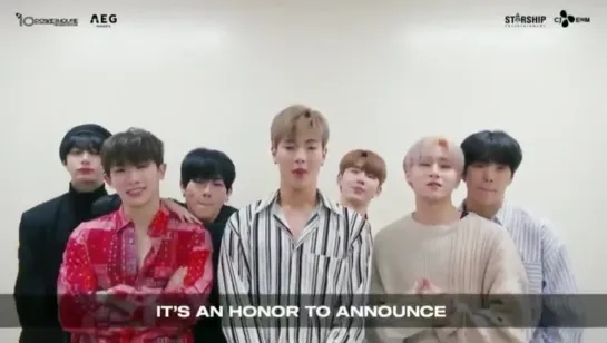 [VK][190329] MONSTA X Greetings message @ The 3rd World Tour: We Are Here in North America