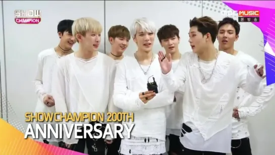 [VK][14.09.2016] MONSTA X 200th ANNIVERSARY Message @ SHOW CHAMPION