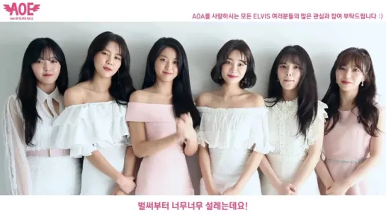 180325 AOA announce 2 set in the fan club