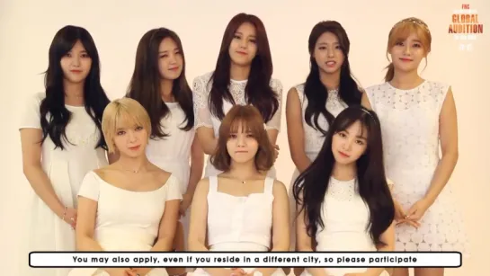 AOA Cheering Message for 2015 FNC Global Audition in the USA