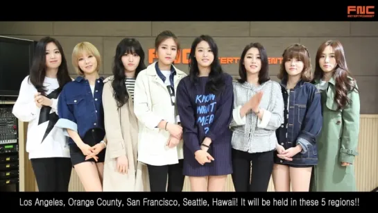 AOA's Cheering Message for 2015 FNC Global Audition in USA