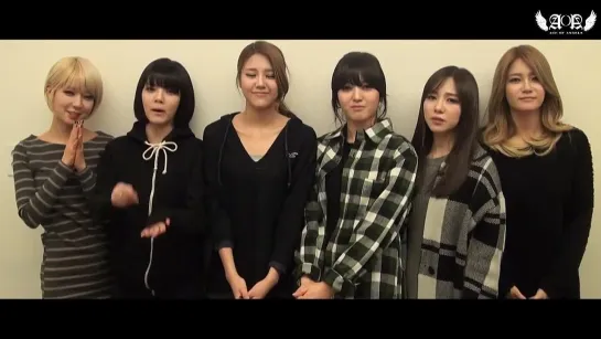 AOA's Greeting Message - 짧은치마(Miniskirt) Ending