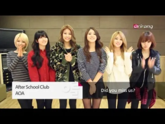 140102 Arirang's After School Club Ep39 Live on JANUARY 8, 5 PM (KST) AOA