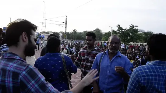 Ram pothineni ¦¦ #hello guru prema kosame ¦¦ making in Kakinada Railway station