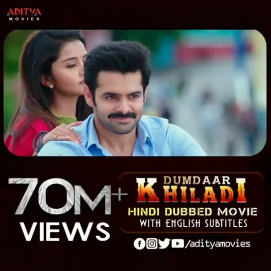 70M+ views for Dumdaar Khiladi hindi dubbed full movie with english subtitles