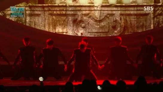 EXO x SHINee - MAMA + Lucifer @ 2015 SBS Gayo Daejun 151227