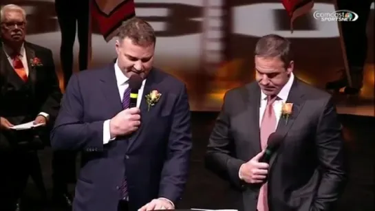 Lindros and LeClair thank Flyers organization!