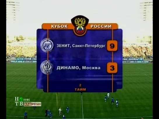 Зенит 9:3 Динамо Москва 8 августа 2007. Кубок России. Полный матч!