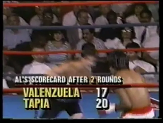 1990-06-21 Pablo Valenzuela vs Johnny Tapia (USBA Junior Bantamweight Title)