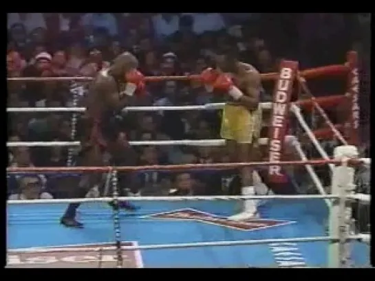 1992-03-20 Thomas Hearns vs Iran Barkley II (WBA Light Heavyweight Title)