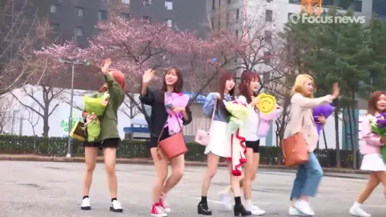 [170407] Lovelyz @ По дороге на Music Bank