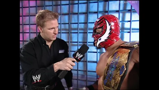 Rey Mysterio and Brock Lesnar arrive to WWE Smackdown 14.11.2002