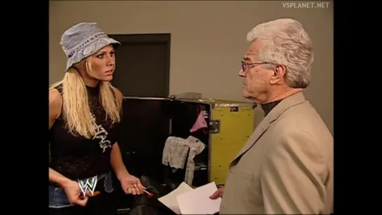 Torrie Wilson speaks with father, WWE Smackdown 14.11.2002