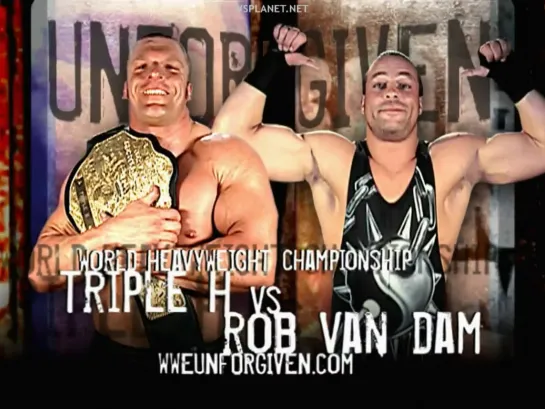 Triple H (c) vs. Rob van Dam - for World Heavyweight Championship - WWE Unforgiven 2002