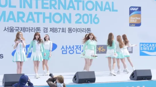 [160320] Lovelyz - Ah-Choo @ 2016 Seoul International Marathon