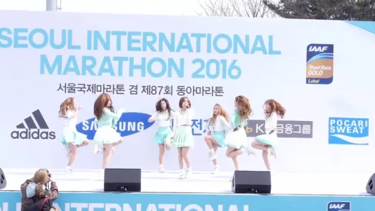 [160320] Lovelyz - Ah-Choo @ 2016 Seoul International Marathon