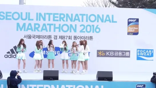 [160320] Lovelyz - Kei Birthday @ 2016 Seoul International Marathon