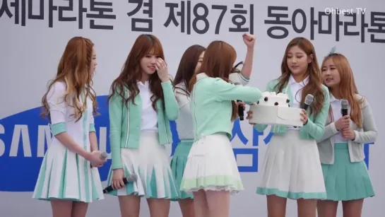 [160320] Lovelyz - Kei Birthday @ 2016 Seoul International Marathon