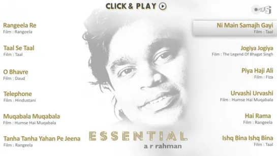 Essential AR Rahman - Audio Jukebox - AR Rahman Hits Nonstop