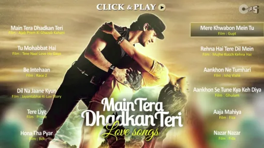 Main Tera Dhadkan Teri - Bollywood Love Songs - Audio Jukebox - Full Songs Non Stop