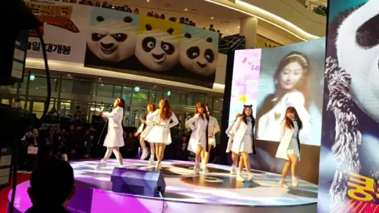 [160120] Lovelyz - For You + Candy Jelly Love + Ah-Choo @ Kungfu Panda 3 Event