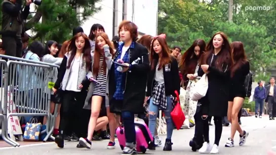 [151023] Lovelyz @ По пути на Music Bank