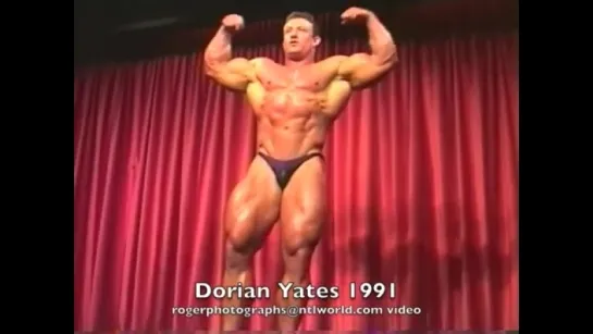 Dorian Yates — 1991 — EFBB Nottingham qualifier — guest posing