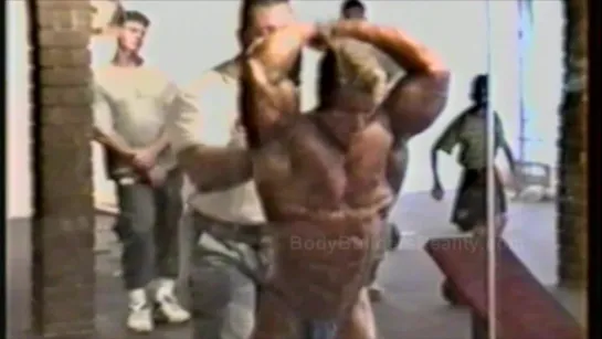 Young BodyBuilder Lee Priest Pumping Up