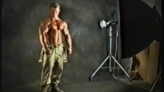 Young Pro Bodybuilder Lee Priest Photo Shoot!  Lost Footage!