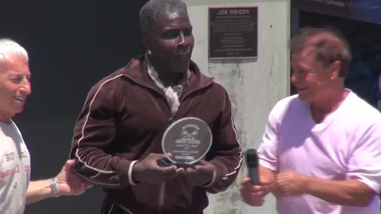 Robbie Robinson Bodybuilding Hall of Fame Induction at Muscle Beach 5-27-13