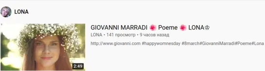 GIOVANNI MARRADI 🌺 Poeme 🌺 LONA♔