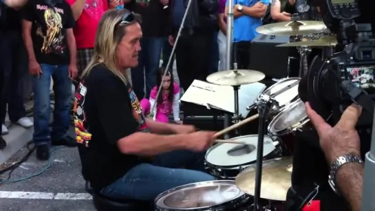 Nicko McBrain Playing Voodoo Child   Drum Solo  47YearsWithoutJimiHendrix  Rip