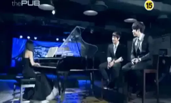 [Видео] Junsu & Changmin - Heartbeat +  Again & Again (Jazz ver) @ "The Pub"