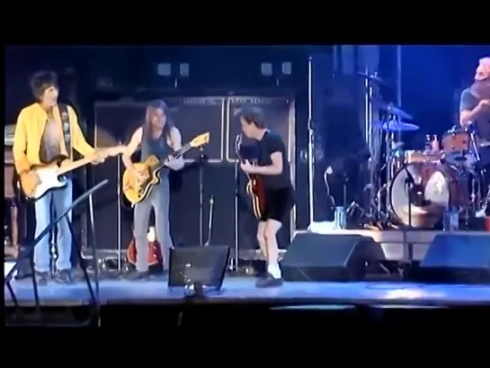 AC_DC Rolling Stones, Malcolm Young, Angus Young Live Jam