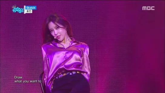 [PERF] 160319 Hyomin - Sketch @ Music Core