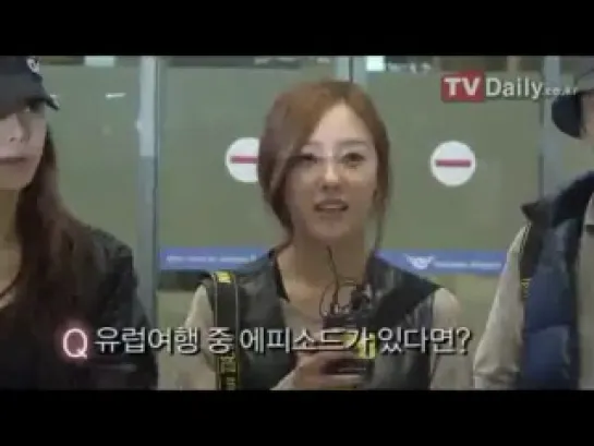 [12.04.19] Hyomin Interview @ Incheon Airport 1.