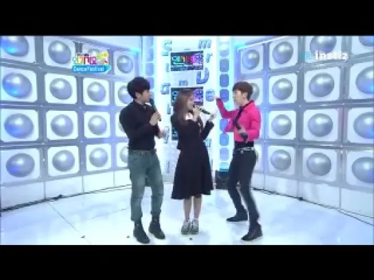 110821 Kiwkang,Jiyeon&Jokwon MC cut @ Inkigayo