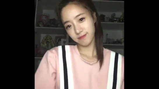 [SHOW] 160601 Eunjung @ What Should I Do - Good night (late time)