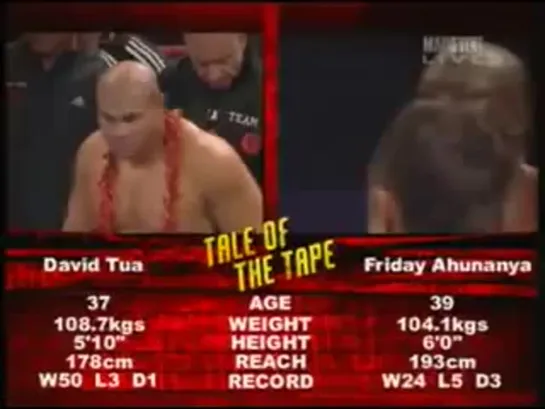 David Tua vs Friday Ahunanya