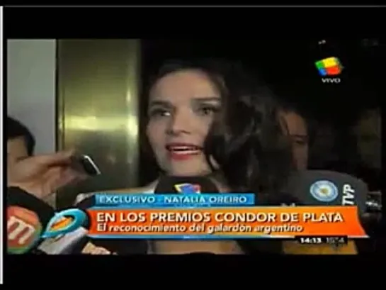 Nati Oreiro "Intrusos"-Premios Condor 12 08 2014