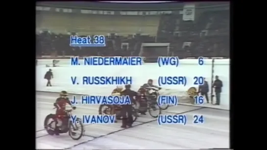 Beating the Russians in their own back yard. 1984 Ice Speedway World Final