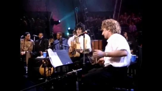 Rod Stewart & Ron Wood «Maggie May» (LA 2/5/1993)