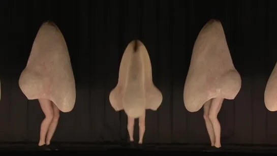 The giant tap-dancing noses from Shostakovich's "The Nose" - The Royal Opera Ballet