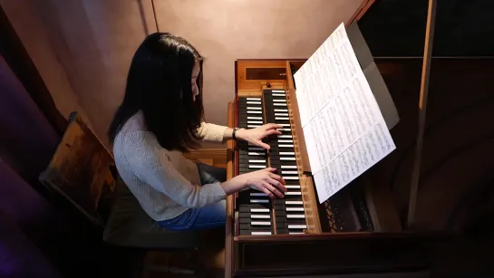 965 J. S. Bach (?) -  Sonata in A-minor, BWV 965 [ after J. A. Reincken - Hortus musicus - Sonata I]  - Yuko Inoue